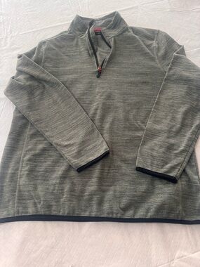 Avalanche Men's Heather Olive Quarter-Zip Pullover